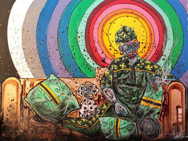 African royalty series 200x150 acrylic mixt media 2017 turay mederic Art Urbain Mur MMVI - Présentation du programme de l’événement « L’Afrique en Capitale »