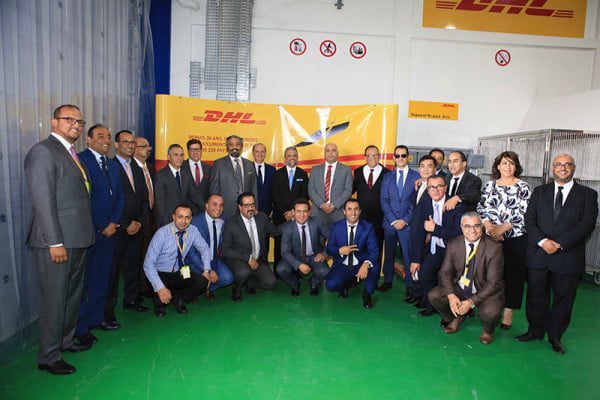 Equipe DHL Maroc et Région MENA  - DHL investit plus de 10 MDH à l’aéroport Ibn Battouta de Tanger (PHOTOS)