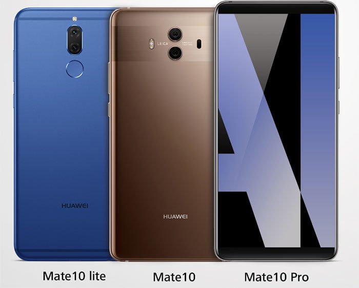 Huawei Mate10 series - Huawei d&eacute;voile les nouveaux smartphones r&eacute;volutionnaires de sa s&eacute;rie Mate