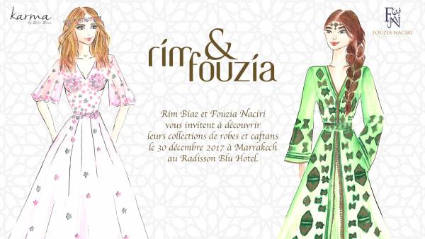 Invitation Rim et Fouzia - Défilé de Fouzia Naciri et Rim Biaz ... Le duo de créatrices mère-fille fait son show