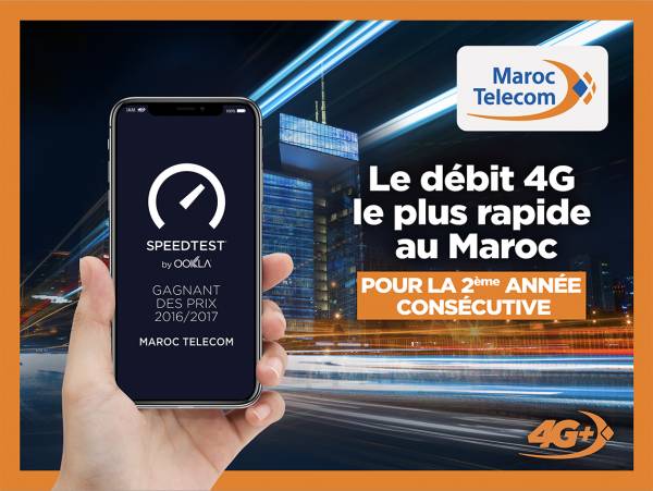 Maroc Telecom Ookla VF - Le réseau Maroc Telecom consacré pour la deuxième année consécutive «Meilleur Réseau Mobile au Maroc »