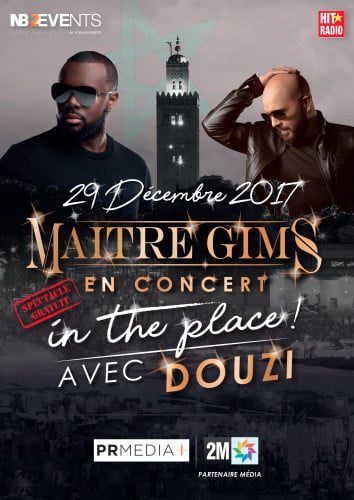 Visuel MG - Maître Gims en concert gratuit sur la place la plus célèbre du Maroc à l’occasion de la première édition de « Stars in the Place »