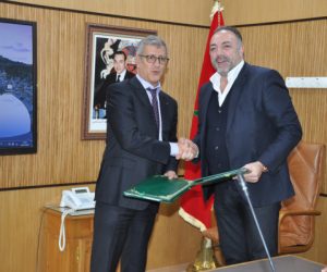 Mohamed Rabie Khlie et Jonathan Harroch 300x250 - Ouverture d’Unique Fitness Clubs à la gare LGV de Rabat Agdal