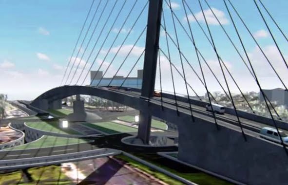 Pont de Sidi Maârouf - Circulation: le pont à haubans de Sidi Maarouf prêt avant 2019