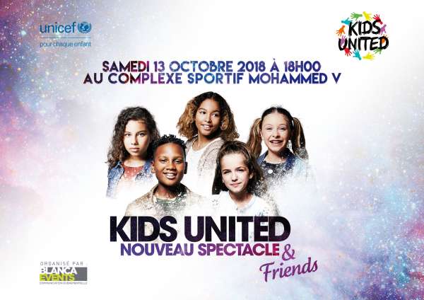 KIDS UNITED VISUEL - LES KIDS UNITED EN CONCERT A CASABLANCA LE 13 OCTOBRE