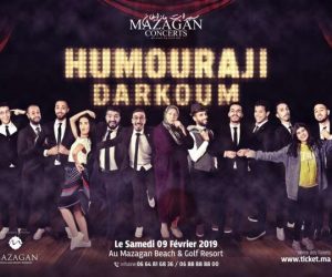 Visuel Mazagan Concerts Humouraji 9 Février 2019 300x250 - ‘’Mazagan Concerts’’ revient avec un Spectacle comique signé ‘’HUMOURAJI’’
