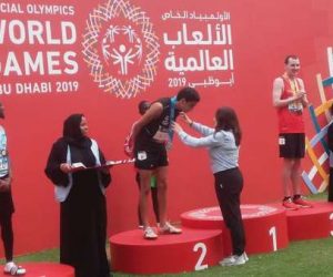 Houdaifa Athlétisme 1500m 300x250 - Les champions marocains au podium des Jeux Mondiaux d’été – Special Olympics à Abu Dhabi