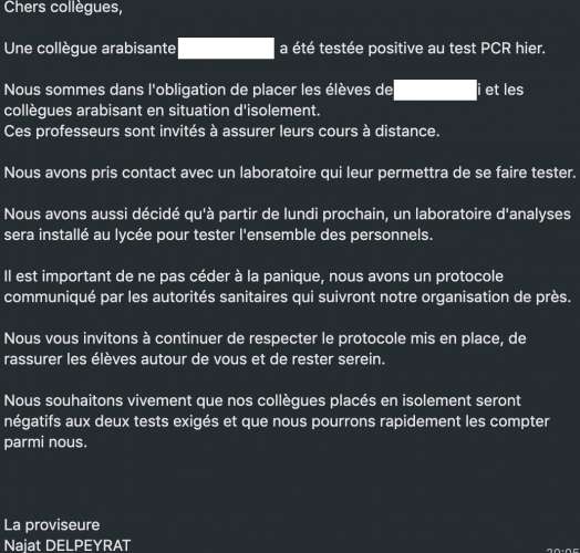 Vivre Ensemble: le Lycée Descartes de Rabat accusé de racisme! communique lycee descartes - Vivre Ensemble: le Lycée Descartes de Rabat accusé de racisme!