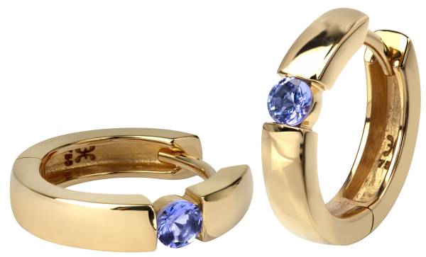 Bliss Hoop Earrings - QNET lance une nouvelle collection de bijoux en Tanzanite sous la marque de luxe Bernhard H Mayer