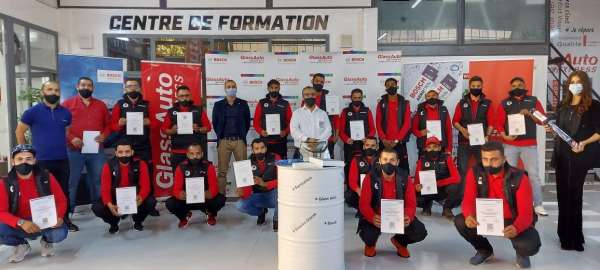 Bosch GAE 001 - Partenariat entre Bosch Maroc et Glass Auto Express : pour une visibilité dégagée et un hiver sécurisé !