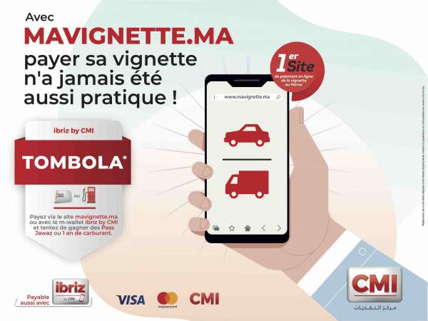 CMI vignette 2021 - Le CMI lance une tombola dans le cadre de sa campagne de paiement en ligne de la vignette