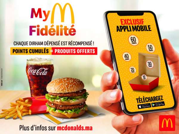 image2 - Première au Maroc dans le secteur de la restauration : McDonald’s Maroc récompense la fidélité à travers son application mobile
