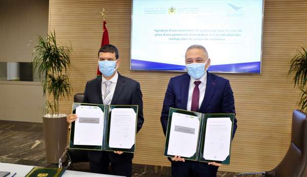 HZF7640 1 - Signature d’une convention de partenariat pour la mise en place d’une plateforme d’incubation et d’accélération des startups dans le secteur du commerce