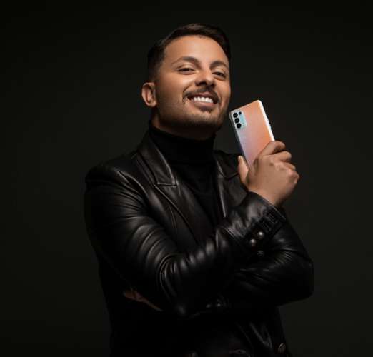 Photo Hatim Ammor OPPO Noir - Hatim Ammor, nouvel ambassadeur de la marque OPPO au Maroc