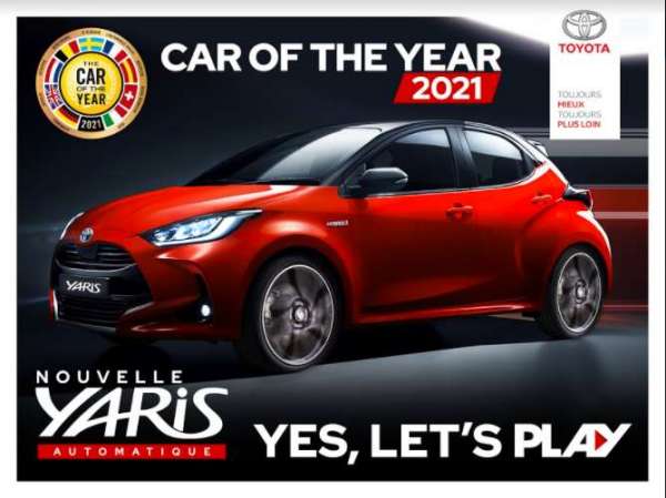 yaris car of the year - La Nouvelle Toyota Yaris sacrée “Car of the Year 2021”