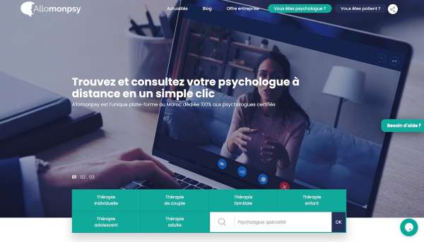 Allomonpsy.. إطلاق أول منصة رقمية خاصة بالأطباء النفسيين المعتمدين - Lancement de « AlloMonPsy », plateforme dédiée aux psychologues certifiés
