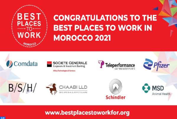 Best Places to Work Morocco 2021 - « Best Places To Work »: Les 8 meilleurs employeurs dévoilés