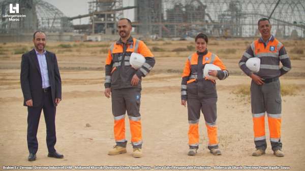 Equipe Industrielle LafargeHolcim Maroc  - LafargeHolcim Maroc dévoile sa nouvelle usine dans la région Souss-Massa pour un investissement de 3 milliards de dirhams