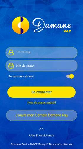 Interface Damane Pay - Damane Cash rend son service de paiement mobile interopérable