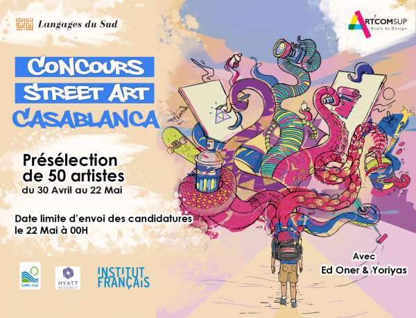Visuel VF Street.Art LDS - Lancement du concours « Street Art Casablanca » - Du 30 avril au 22 mai 2021