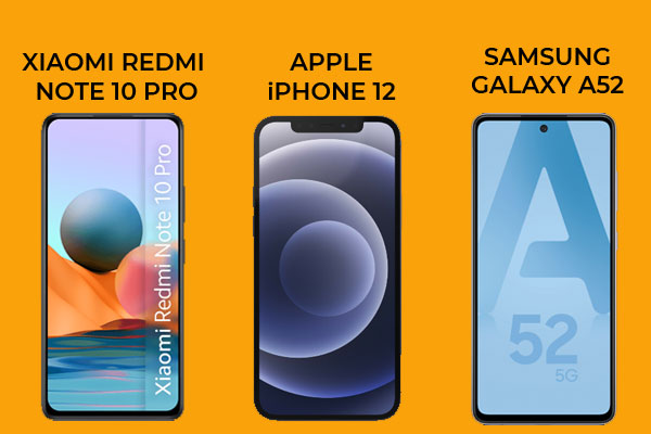 smartphone TOP3 smartphones - Les trois smartphones les plus populaires en Avril 2021