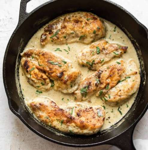 Escalope de poulet a la moutarde Recette WW - Recette du jour: Escalope de poulet à la moutarde