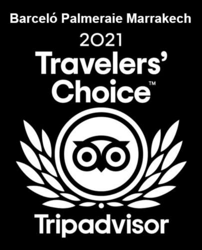 Travelers Choice 2021 BP - « Barceló Anfa Casablanca » et « Barceló Palmeraie Marrakech »  CertifiésTraveller's Choice 2021 by TripAdvisor