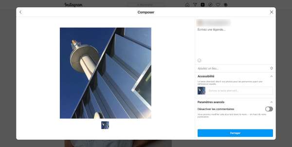 insta 05 - Instagram : poster des photos et des vidéos depuis un PC, c’est enfin possible !
