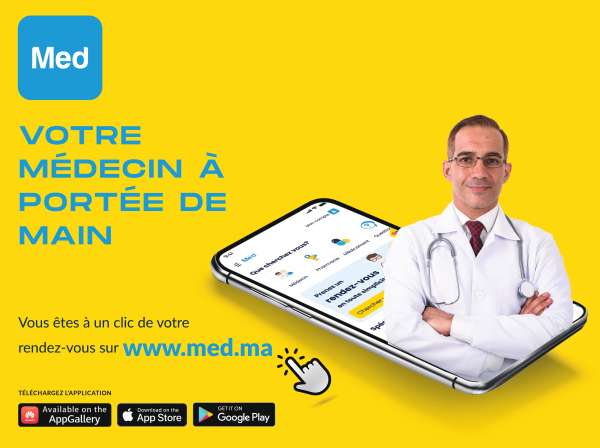 0002 - La plateforme médicale de prise de rendez-vous en ligne  MED débarque enfin au Maroc !