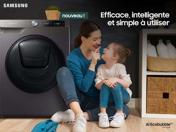 Samsung WM 1 FB 2 - Samsung propose aux ménages des lave-linges assistés par l’Intelligence Artificielle