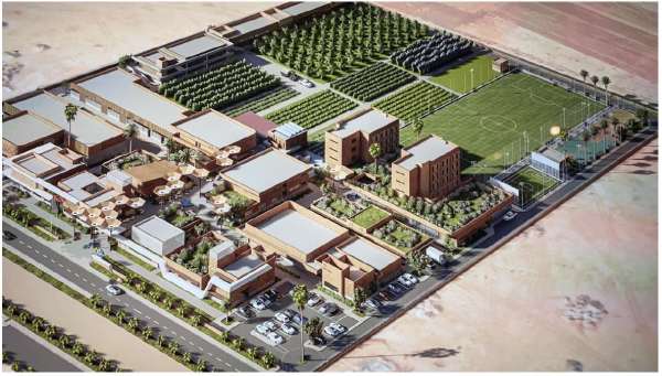 VUE ENSEMBLE 1 - L’OFPPT débute les travaux de construction de la cité des métiers et des compétences de Guelmim-Oued Noun