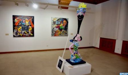 افتتاح معرض جماعي من تنظيم مؤسسة المدى... - Vernissage à Rabat de l'exposition collective "Tamghart", une célébration de la vie