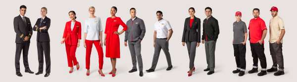Air Arabia Uniform Highlights Collage - Air Arabia célèbre ses 18 ans d'opérations et dévoile ses nouveaux uniformes