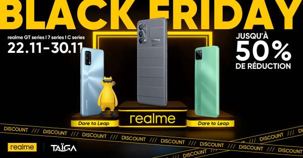 RM Blackfriday - Realme annonce le lancement de son tout dernier smartphone realme GT Master Edition au Maroc