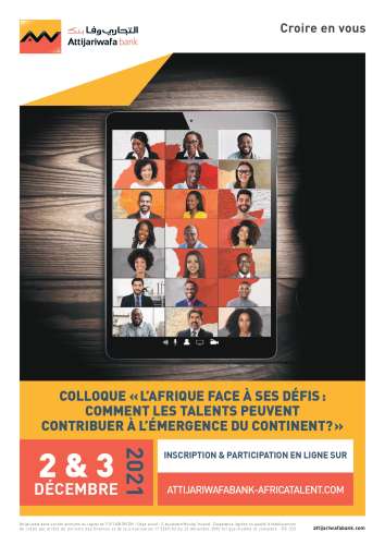 Visuel colloque TA VF page 0001 - Le groupe Attijariwafa bank organise la deuxième édition du colloque  « Talents Africains »