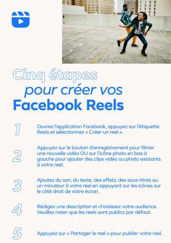 Lancement international de Facebook Reels et de nouveaux moyens de monétisation pour les Creators FB Reels HowToGuide OnePage V2 fr FR - Lancement international de Facebook Reels et de nouveaux moyens de monétisation pour les Creators