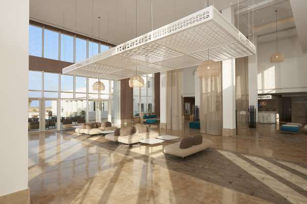 Le groupe hôtelier Radisson prévoit une forte croissance en 2022 ! Radisson Blu Resort Saidia Beach Reception - Le groupe hôtelier Radisson prévoit une forte croissance en 2022 !