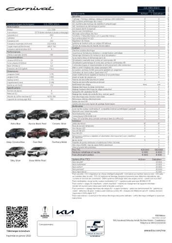 FT KIA Carnival page 0002 - Kia Maroc pr&eacute;sente le nouveau Carnival 2022