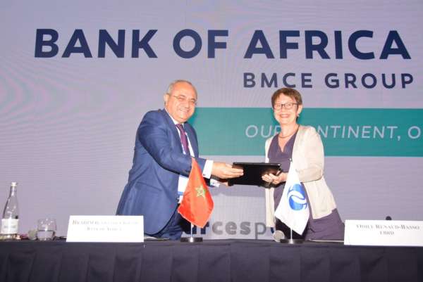 M. Brahim Benjelloun lors de la signature - Finance durable: Bank of Africa & BERD scellent un accord