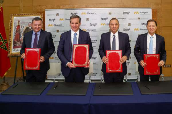 Signature Accord Renault Group Managem.officiel - Renault Group et Managem Group signent un accord pour un approvisionnement durable en cobalt marocain