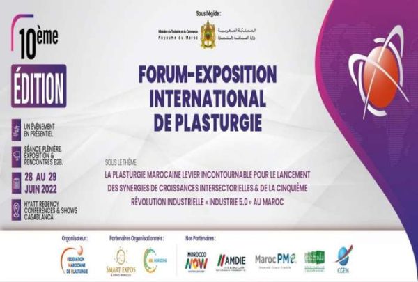 plasturgie 600x405 - Plasturgie: La 10è édition du FEIP, les 28 et 29 juin sous le thème « La plasturgie marocaine levier incontournable pour le lancement des synergies de croissances intersectorielles et de la cinquième révolution industrielle (Industrie 5.0 au Maroc) ».