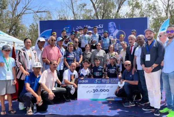 Sidi Ali et lUnion Sportive de Casablanca organisent une course de cyclisme en hommage a Feu Haj Lahcen Boutayeb 600x405 - Sidi Ali et l’Union Sportive de Casablanca organisent une course de cyclisme en hommage à Feu Haj Lahcen Boutayeb