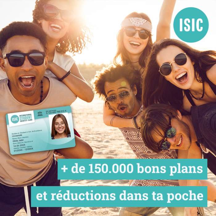 VISUEL ISIC - La carte d’étudiant ISIC pour un été plein d’avantages et de bons plans !