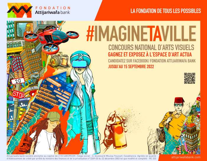 Visuel ImagineTaVille 3 - La Fondation Attijariwafa bank revient cette année avec un concept novateur : #ImagineTaVille, un concours national multidisciplinaire d’arts visuels