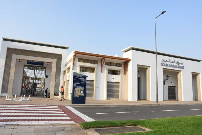 souk assaihine - SM le Roi donne Ses Hautes Instructions pour l'ouverture de "Souk Assalihine" de Salé, un projet intégré de 361 MDH édifié sur ordre du Souverain et destiné à promouvoir les conditions socio-économiques de milliers d’habitants