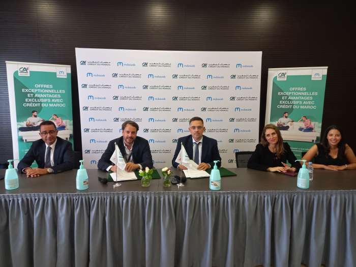 Signature convenion Mubawab 26 09 2022  - Crédit du Maroc s’associe à Mubawab, dans un partenariat innovant  et confirme son positionnement d’acteur de référence  sur le financement immobilier