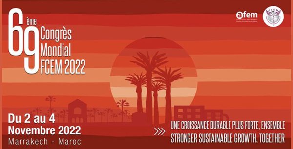 World Congress 600x306 - Le 69ème Congrès des femmes chefs d’entreprises mondiales, du 2 au 4 novembre à Marrakech