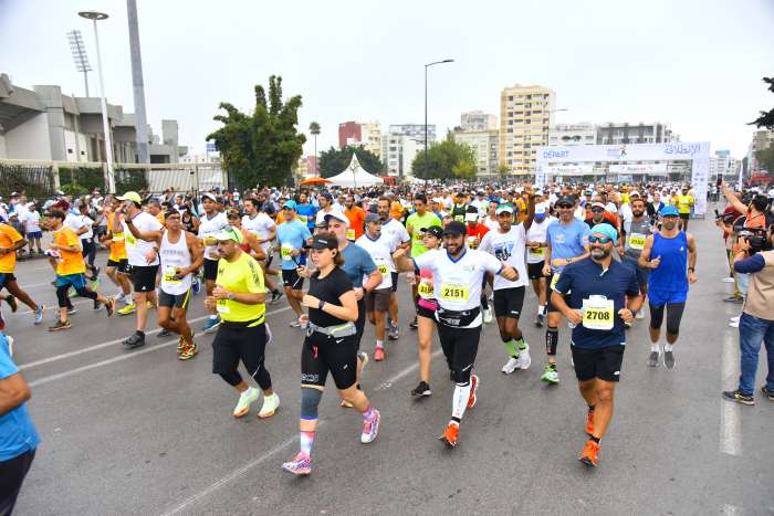 Veritable engouement pour le parcours propose au Marathon International de Casablanca 2022 - Marathon International de Casablanca 2022:  Édition à succès avec un podium 100% marocain