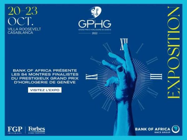 horloge 1 600x450 - L’exposition du Grand Prix d’Horlogerie de Genève ouvre ses portes à Casablanca