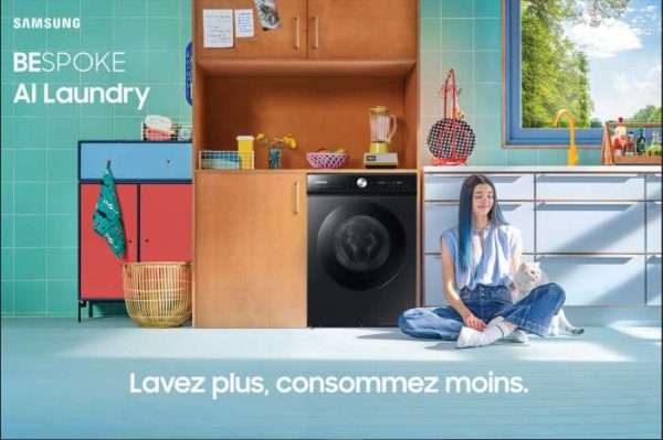 Samsung lance le lave linge Bespoke AI™ et le seche linge Bespoke AI™ sur le marche marocain 600x399 - Les nouveaux appareils de lavage Samsung Bespoke AI™ les plus durables, efficaces et intelligents à ce jour disponibles au Maroc